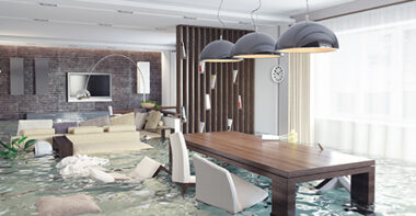 Inside a Flooded Home with Flood Insurance in Houston, League City, Friendswood, TX, Galveston