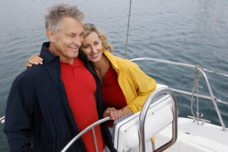 Couple on Boat with Boat Insurance in Houston, League City, Pasadena, TX, Texas Gulf Coast